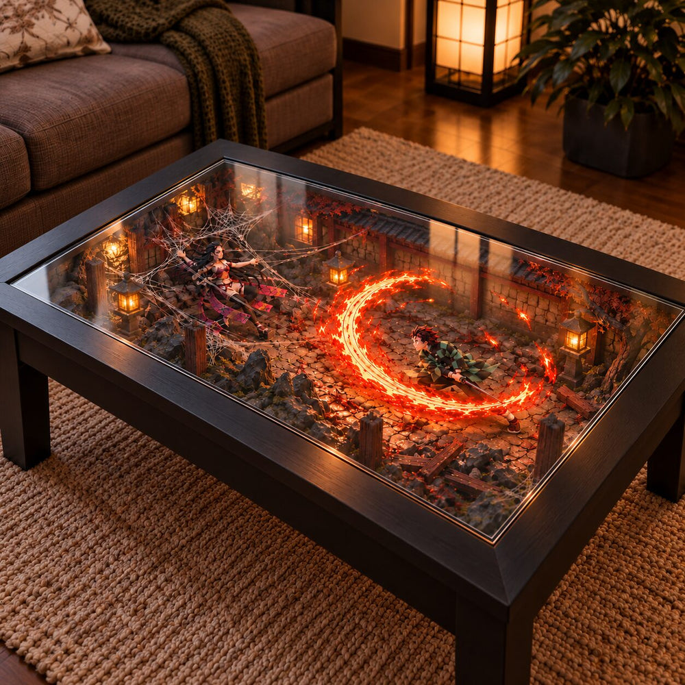 Table Décoration Demon Slayer – Table Basse Lumineuse Diorama