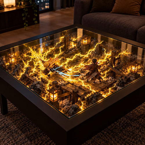 Table Décoration Demon Slayer – Table Basse Lumineuse Diorama