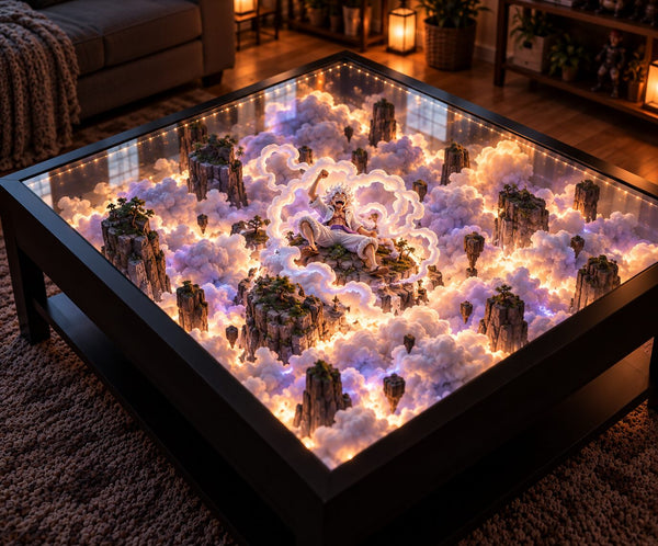 Table Décoration One Piece – Table Basse LED Luffy Gear 5